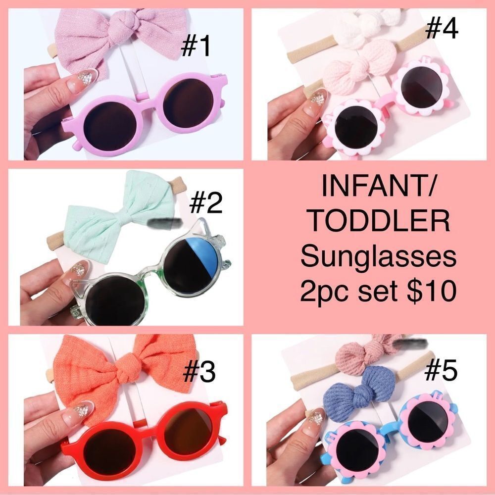 INFANT TODDLER SUNGLASSES SET